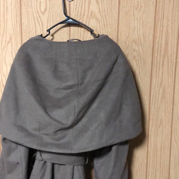 ☘️NWT Halogen Wool Blend Hooded Wrap Coat - Picture 6 of 9